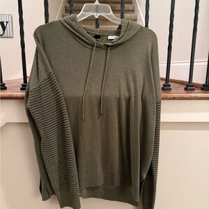 Olive Green Hooded Sweater